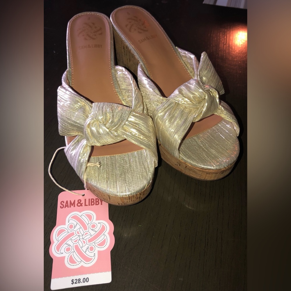 Gold/silver heels